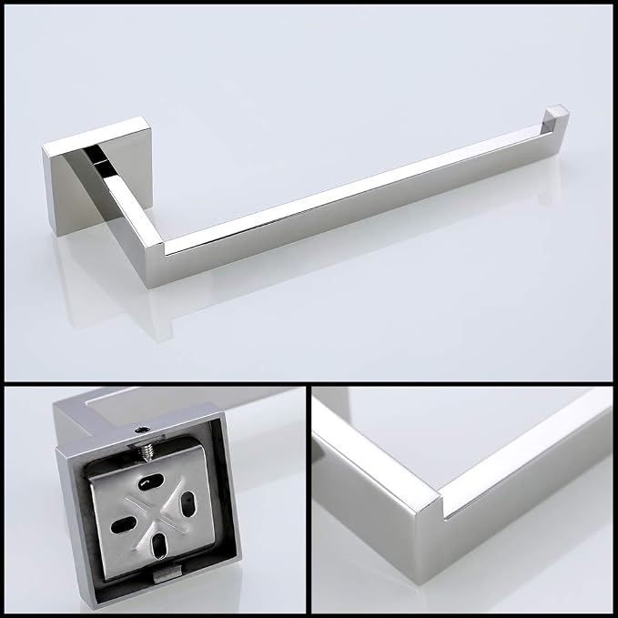 TURS 4 Pieces Bathroom Hardware Accessories Set Polished Towel Bar Set,Wall Mounted,Premium Stainless Steel.Q7CHP4-40CM