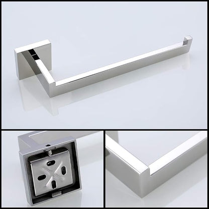 TURS 4 Pieces Bathroom Hardware Accessories Set Polished Towel Bar Set,Wall Mounted,Premium Stainless Steel.Q7CHP4-40CM