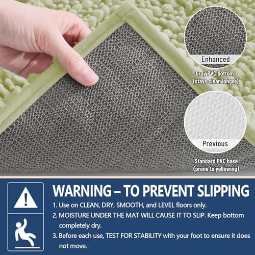 Arotive Bathroom Rugs Mat 36x24, Soft Absorbent Chenille Shaggy Bath Mat