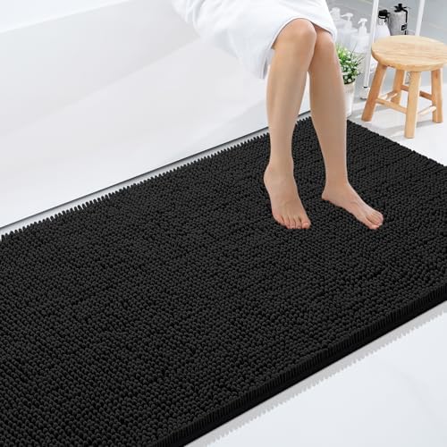 Smiry Bathroom Rugs 120X24, Luxury Chenille Extra Soft Absorbent Bath Mat