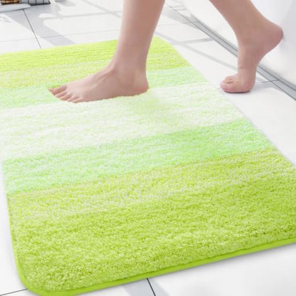 Arotive Microfiber Bathroom Rugs, Shaggy Soft Absorbent Bath Rug, 24x16