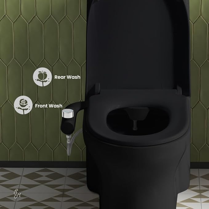 Swiss Madison Aqua Non-Electric Bidet Toilet Attachment in Matte Black