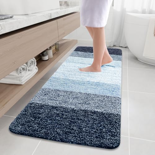 Arotive Microfiber Bathroom Rugs, Shaggy Soft Absorbent Bath Rug, 70x24