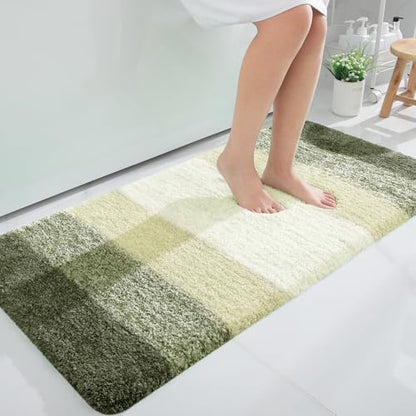 OLANLY Bathroom Runner Rug 47x24, Extra Soft Absorbent Microfiber Bath Rugs