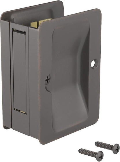 Richelieu | Onward Passage Pocket Door Pull, Rectangular, Oil-Rubbed Bronze