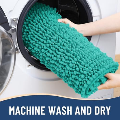 Arotive Bathroom Rugs Mat 34x21, Soft Absorbent Chenille Shaggy Bath Mat