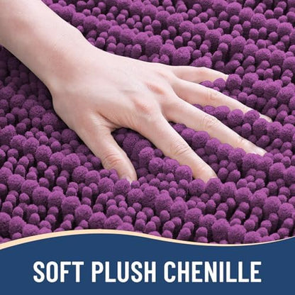 Arotive Bathroom Rugs Mat 24x16, Soft Absorbent Chenille Shaggy Bath Mat