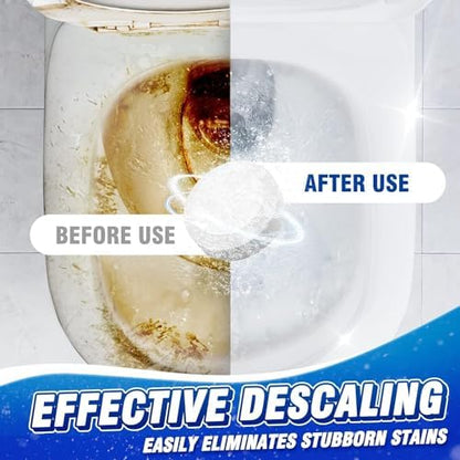 Vacplus Toilet Bowl Cleaner Tablets, 24 Pack, Auto Bleach, Long-Lasting