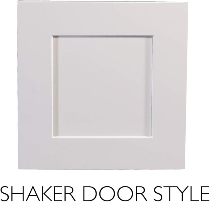 Design House Brookings Shaker Unassembled Wall Kitchen Cabinet W1524, 15 W x 12 D x 24 H, Painted White with Sherwin Williams®, Solid Wood – Design House, 561548