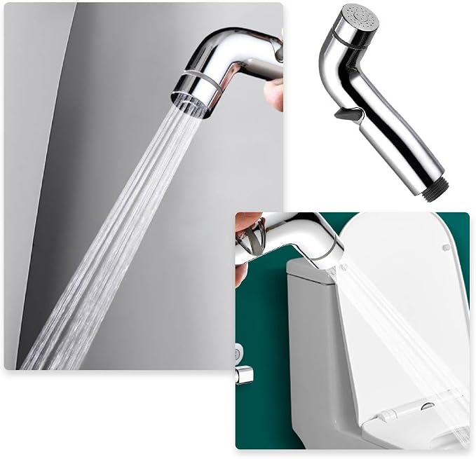 Bidet Sprayer,Portable ABS Hand Held Pressure Control Douche Sprayer Replacement Shower Sprayer Head for Personal Hygiene Shower Toilet