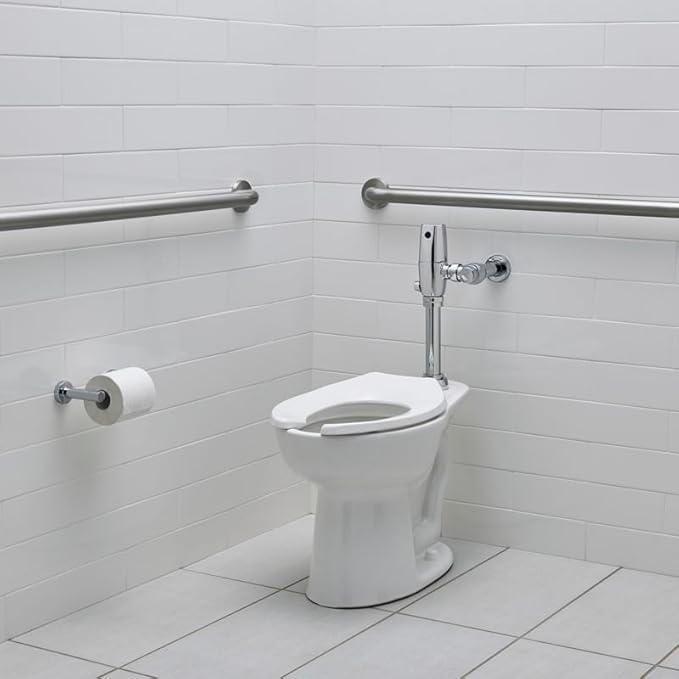 American Standard 5901110T.020 Commercial Heavy Duty Open Front Elongated Toilet Seat, White