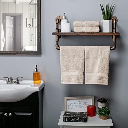 SUPERIOR Egyptian Cotton Plush & Absorbent, Hand Towel Set of 4, Stone