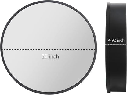 Movo Round Bathroom Mirror Cabinet, Circular Medicine Cabinet, Wall Surface Mounted Storage Cabinet