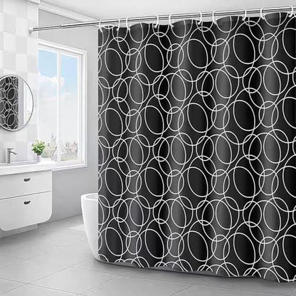 LLSCL Fabric Shower Curtain Liner with Magnets, Waterproof Hotel Quality, 72 x 72 Machine Washable