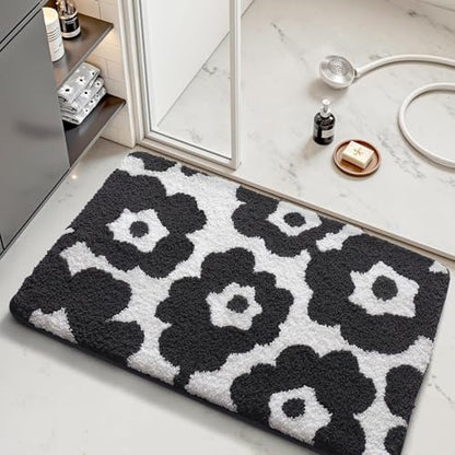 LUMI Bathroom Rug 24x43, Soft Absorbent Microfiber Bath Mat, Non Slip