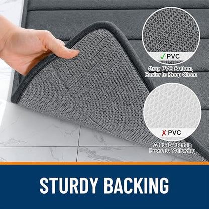 OLANLY Memory Foam Large Bath Mat 44x32, Super Soft Absorbent Bathroom Rugs