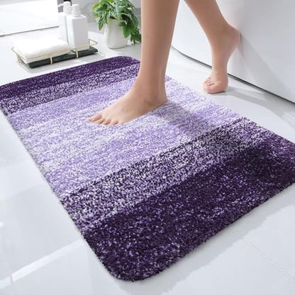 OLANLY Small Bathroom Rugs 24x16, Extra Soft Absorbent Microfiber Bath Rugs