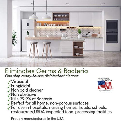 In-Cide Hospital Grade EPA Registered Disinfectant, 1 Gal + 32 oz