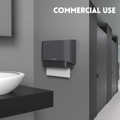 Paper Towel Dispenser,Large Capacity Wall Mount Tissue Dispensers with Smart Lock, Used for Kitchen and Bathroom 200+ Sheets Toilet Paper Holders Silver