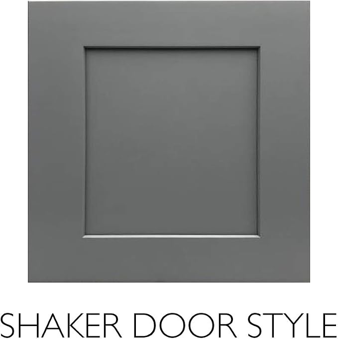 Design House Brookings Bathroom Vanity, 30", Gray | Adjustable Hinges, Freestanding, Contemporary/Modern, Wood, Bath, 587089