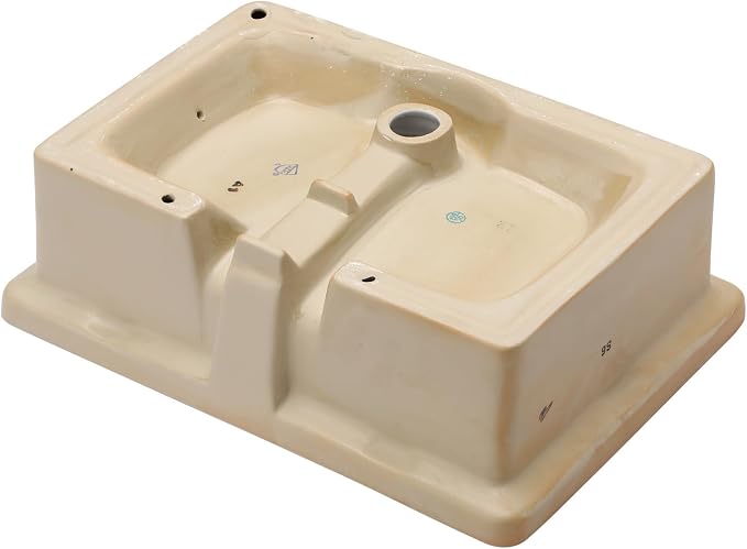 Sarlai Undermount Bathroom Sink - 22"x16" Vanity Sink Black Rectangular Undermount Vessel Sink Porcelain Ceramic Lavatory Vanity Bathroom Sink