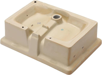 Sarlai Undermount Bathroom Sink - 22"x16" Vanity Sink Black Rectangular Undermount Vessel Sink Porcelain Ceramic Lavatory Vanity Bathroom Sink