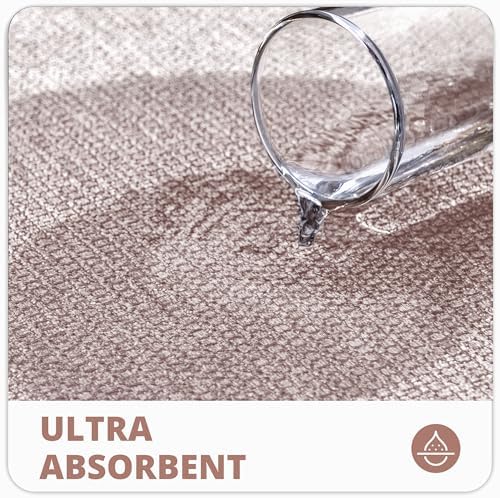 Bosap Bath Mat,Ultra Thin Bathroom Runner Rugs,Large Bath Mats for Bathroom,Quick Dry,Non-Slip,Machine Washable,Low Pile,Bath Rug,Shower Outside,Sink,Home Decor Accessories.Beige,2'x6'(24x72inch)