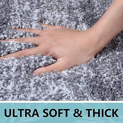 Arotive Microfiber Bathroom Rugs, Shaggy Soft Absorbent Bath Rug, 59x35