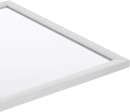 Amazon Basics Rectangular Wall Mount Mirror for Bedroom, Living Room, Entryway, Standard Trim, 20" x 28", Nickel