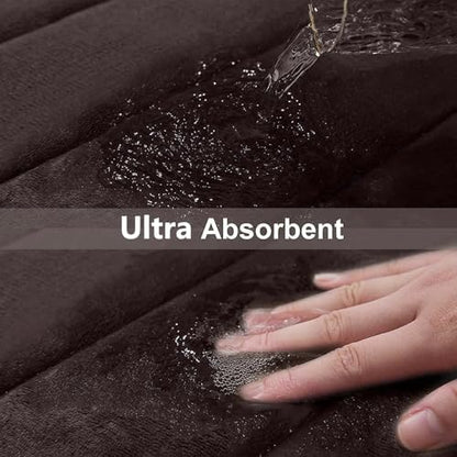 Buganda Memory Foam Bath Mat 35.4 x 24, Ultra Soft Absorbent Bathroom Rugs