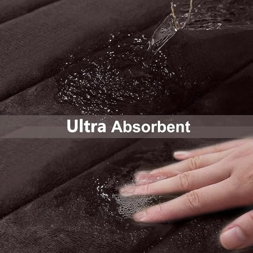 Buganda Memory Foam Bath Mat 50 x 30, Ultra Soft Absorbent Bathroom Rugs