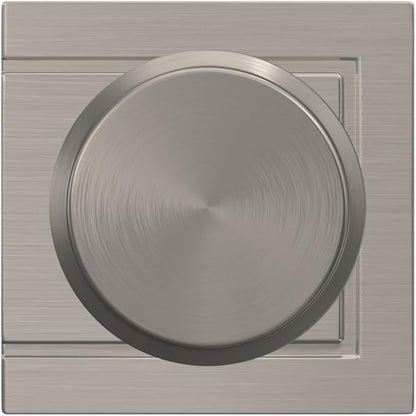 SCHLAGE Knob with Upland Trim Non-Turning Lock, Satin Nickel (F170 BWE 619 ULD)