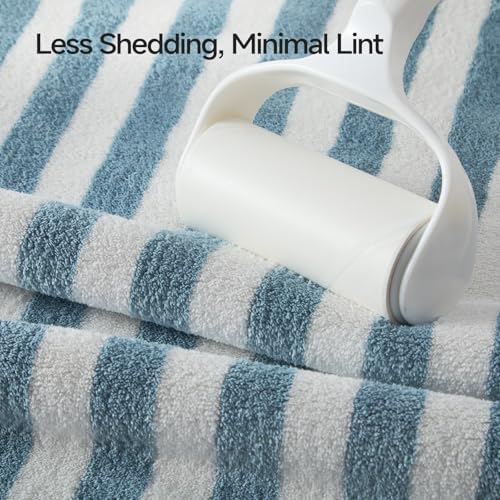 ecolook Microfiber Bath Towel Set of 4, Blue