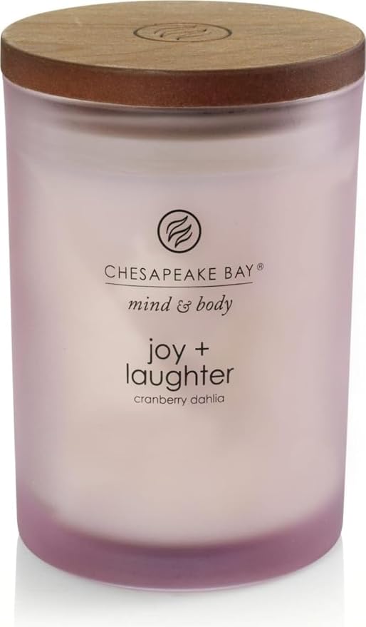 Chesapeake Bay Candle Scented Candle Joy + Laughter (Cranberry Dahlia) Medium Home Décor