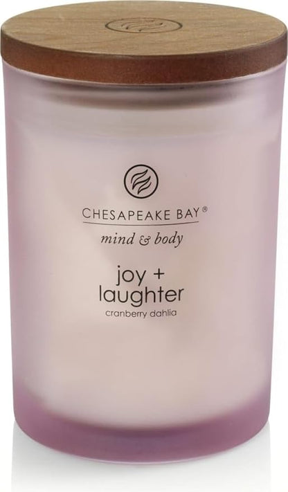 Chesapeake Bay Candle Scented Candle Joy + Laughter (Cranberry Dahlia) Medium Home Décor