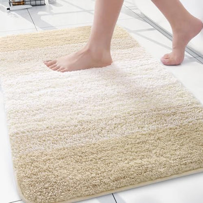 Arotive Microfiber Bathroom Rugs, Shaggy Soft Absorbent Bath Rug, 30x20