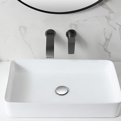 BiaoTeng Concealed Wall Mounted Bathroom Faucet Single Handle Hot and Cold Brass Wall Mount Waterfall Bathroom Faucets Grey