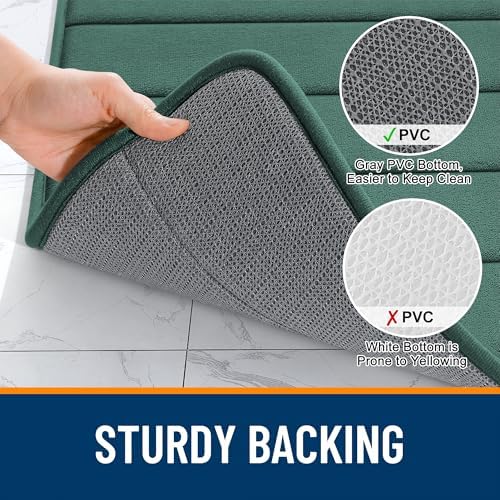 OLANLY Memory Foam Bath Mat 35x24, Super Soft and Absorbent Bathroom Rugs