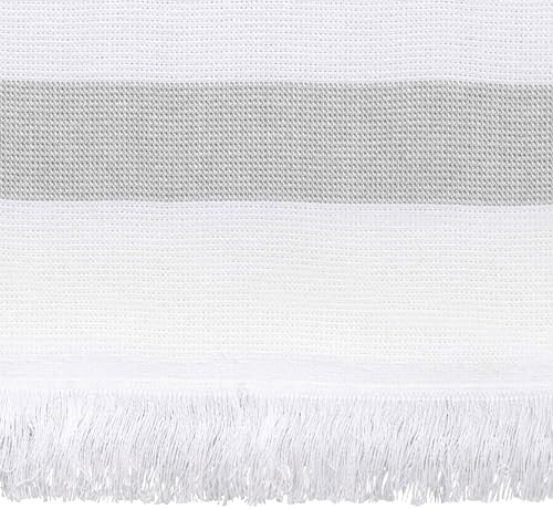 Izod - Hand Towels, Soft & Absorbent Cotton, Striped Bathroom Decor, Dorm Room Essentials, Set of 2 (Clubhouse Collection, Blue)