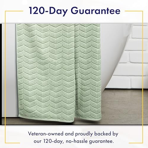 Alusa Home Ultra Soft & Stylish 700 GSM Luxury Bath Sheets | Pack of 2 | Extra Large 35x70 Inches | 100% Zero-Twist, Long-Staple Cotton | Remarkably Absorbent (Eucalyptus Green)
