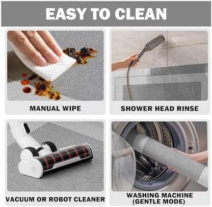 YDKGL Toilet Rugs U Shaped Non Slip Bath Mat Toilet Mats for Bathroom