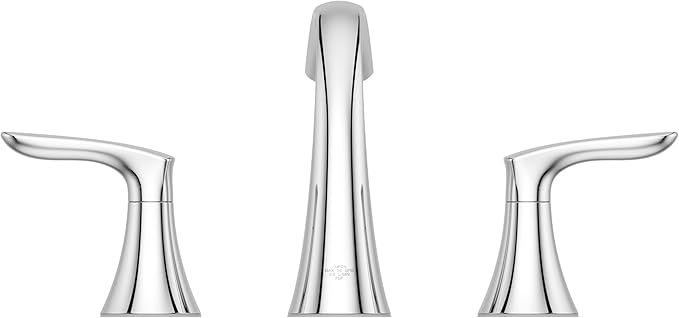 Pfister Weller Bathroom Sink Faucet, 8-Inch Widespread, 2-Handle, 3-Hole, Polished Chrome Finish, LG49WR0C