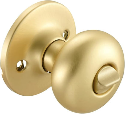 Design House 726968 Cambridge Privacy Bed and Bath Door Knob Satin Gold