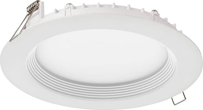 Juno LED Recessed Lights 6 Inch Round Wafer Downlight, 5-in-1 Switchable White Color Temperature, 120 Volts, 6-Inch Regressed Trim, Matte White (WF6 REG SWW5 90CRI MW M6)