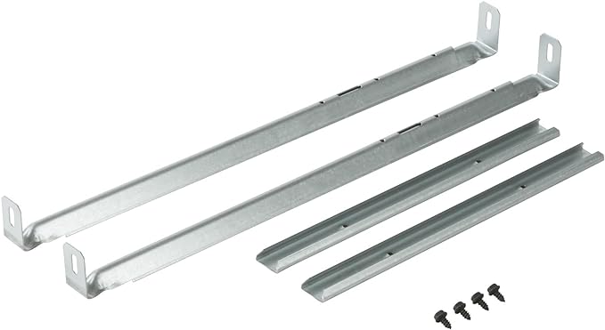 Broan-NuTone AER80CCTK CleanCover Bath Fan, 80 CFM, 0.7 Sone, with Selectable CCT LED Light, Energy Star & MHB4 Hanger Bar Set for InVent Series Bath Exhaust Fans, Silver, Steel, 4 Pieces