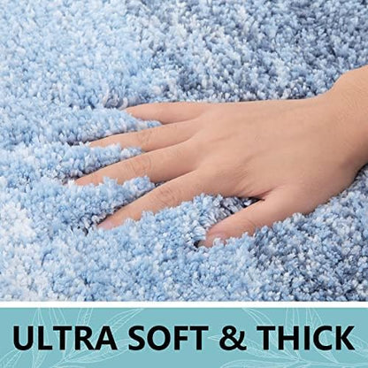 Arotive Microfiber Bathroom Rugs, Shaggy Soft Absorbent Bath Rug, 59x24