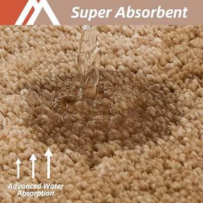 COSY HOMEER Non-Slip Bath Mat Extra Thick Absorbent Plush Washable
