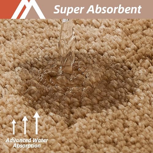 COSY HOMEER Non-Slip Bath Mat Extra Thick Absorbent Plush Washable