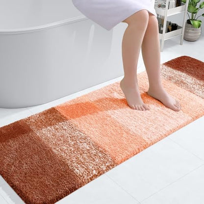 OLANLY Bathroom Runner Rug 59x20, Extra Soft Absorbent Microfiber Bath Rugs