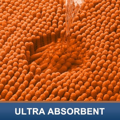 Smiry Bathroom Rugs 30X20, Luxury Chenille Extra Soft Absorbent Bath Mat